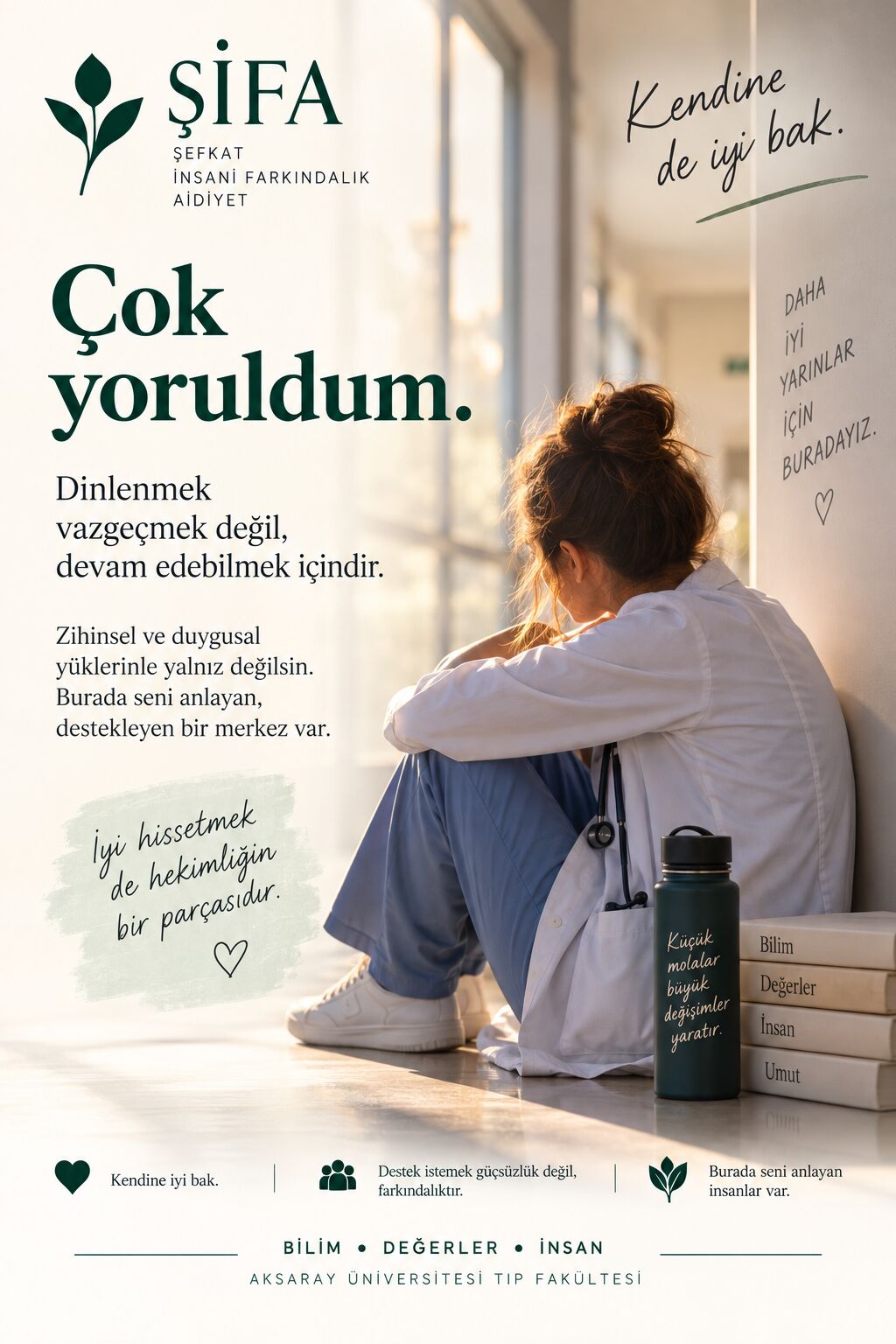 Çok yoruldum.